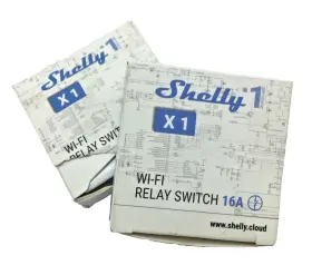 Shelly 800235262382 Lof Of 2 1x1 Wi-fi Relay Switch 16a