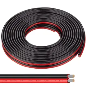 Shirbly2468 Shirbly 728040369580 10 Gauge Wire 20ft Tinned Copper Wire-2 Conductor Parallel 10awg