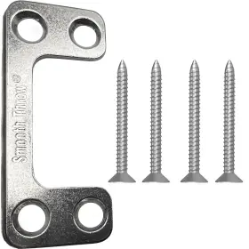Smooth Throw 860009256736 Oversized 1.125 Inch X 2.75 Adjustable Strike Plate For Exterior Doors - Large