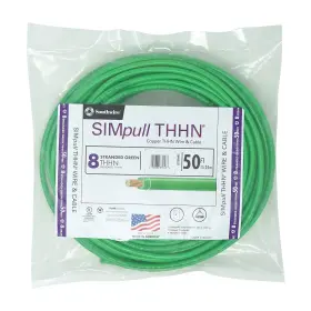 20492531 Southwire 50 Ft. 8 Green Stranded Cu Simpull Thhn Wire