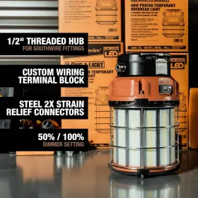 T90060 Southwire 60w Prefab Led Overhead One Size Black And Orange #3