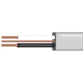 Stock Wire 680226296540 12/2 Uf-b Underground Feeder And Direct Earth Burial Cable 75ft C Gray