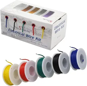Box-1 Striveday 713653022465 28 Awg Tinned Copper Wire Electric Kit Gauge Hook Up 28awg