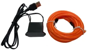 Sh64670 Studio Halloween Party Wire Orange 3.2mm El With Dc5v 1 Meter