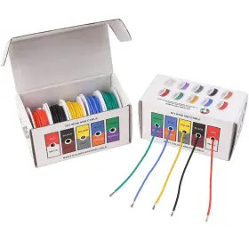 Dghy-gjx-box1 Sznnzd 748521103731 18 Awg Stranded Electrical 5 Colors Each 16.4ft Red Black Yellow Blue Green