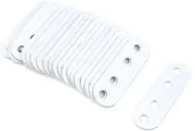 T Tulead 779712237348 White Straight Brackets Iron Flat Bracket Mending Plate Furniture
