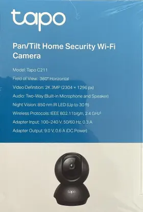 C211 Tapo 840030706752 2k Pan/tilt Home Security Wi-fi Camera - Brand New/sealed #3
