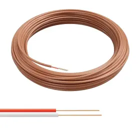Cmp-wire-thrm-brn-18 The Cimple Co 2-200f Thermostat Wire 18/2 200 Ft Feet 60 Meter Brown