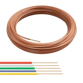The Cimple Co Cmp-wire-thrm-brn-18 5-50f 18/5 Thermostat Wire 50 Ft - Feet 15 Meter Brown
