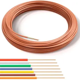Cmp-wire-thrm-brn-18 The Cimple Co 7-50f Thermostat Wire 18/7 50 Ft Solid Feet 15 Meter Brown