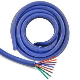 9c18-20 The Wires Zone 20ft 18 Awg Multi 9 Conductor Blue Speed Wire Gauge Cca 20 Feet