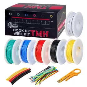 Tmh-6-22-1007-pvc-7500 Tmh 22 Awg Inch Stranded Hookup Wire Kit 6 Color - 25ft
