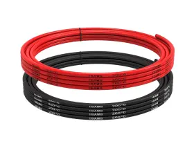 Tuofeng 607994211919 18awg Electrical Wire 10 Feet 5 Ft Black 18 Awg 2 Colors Each 5ft Red