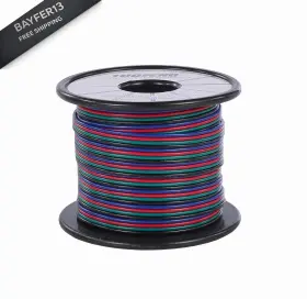 Tuofeng 607994212794 4 Colors Lights 20 Awg Parallel Lines 40ft Black Green Red Blue