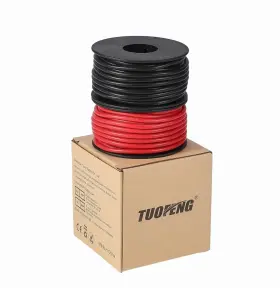 Tuofeng 607994213142 16 Awg Electronic Wire 66 Feet 2 Colors Each 33ft Red Black