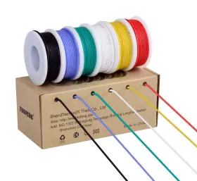 Tuofeng 607994214958 18awg 1 Awg Silicone Wire Kit Red Yellow White Green Blue Black
