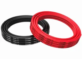 Tuofeng 707618670013 10 Awg Wire Silicone 15 Feet 2 Colors 15ft