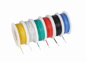 Tuofeng 707618670457 30 Awg Solid Core 6 Colors 100 Ft Red Black Green Yellow Blue White