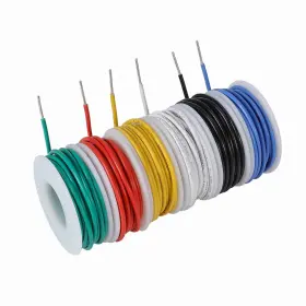 Tuofeng 707618670464 16 Awg Wire Solid Core 6 Colors Each 15ft Red Black Green Yellow Blue White #2