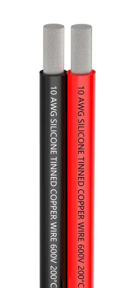 Tuofeng 707618670518 10 Awg Silicone Wire 2 Conductor Parallel Line 15 Ft