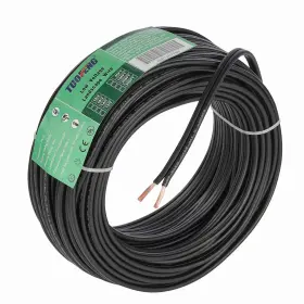 Tuofeng 707618670884 12/2 Low Voltage Landscape Wire 50 Feet Outdoor Lighting 12awg/2-50ft Black