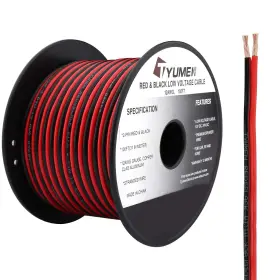 Ty-12-100 Tyumen 100ft 12/2 Gauge 2pin 2 Color Red Black Cable Hookup 12awg