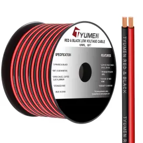 Ty-12-50 Tyumen 12 Gauge Red Black Wire 50ft 12/2 Awg Electrical 50 Feet &