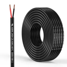 2464-26-100 Tzmoik 26 Gauge 2 Conductor Electrical Wire 26awg 100ft 26awg-2c