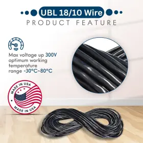 337234 Ubl 18/10 Automotive Electrical Wire - 18 Awg Stranded Cable Flexible Low V #3