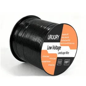 Spt-2-12 Uboory 2c-100ft 12 Gauge Wire 2 Conductor 100ft 12/2 Low Voltage Black