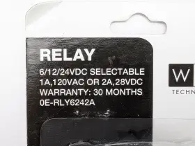 0e-rly6242a Ultratech Wbox Relay 6-12-24 Vdc 2a Dpdt #2