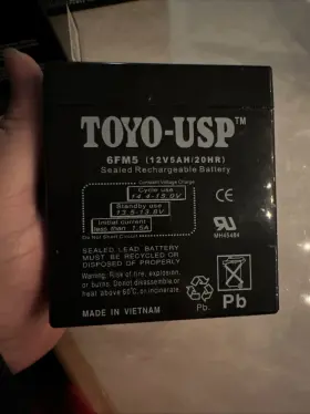 Im-1250f1 Ultratech 12 Volt 5.0 Ah Sealed Lead Acid Battery 1 Casil Toyo-usp #2