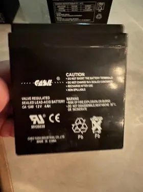 Im-1250f1 Ultratech 12 Volt 5.0 Ah Sealed Lead Acid Battery 1 Casil Toyo-usp #3
