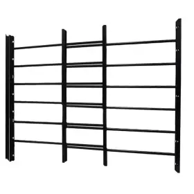 Unique Home Designs 847443002143 Window Security Guard Adjustable 23-1/4 Inch To 42-1/2 Black