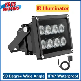 Ip67 Univivi 667673098071 90 Degree Wide Angle 850nm Infrared Illuminator For Night Vision Cameras