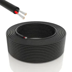 2wire18-100 Usihom 18 Gauge Electrical Wire 2 Conductor Ul Certification 100ft Black