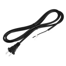 A21031600ux0102 Uxcell Us Plug Lamp Cord Svt 18awg Power Wire 1.8m Black Ul