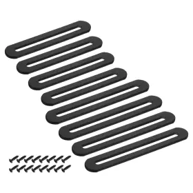 A25011000ux2284 Uxcell 8in1 Adjustable Flat Mending Plate Support With Single Slot Black