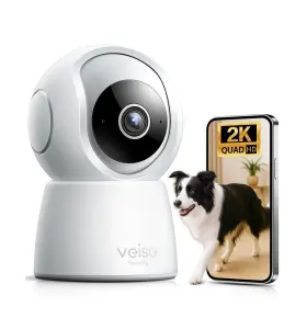 Veise 975331687821 2k Security Camera Indoor 2.4ghz 360 Pan/tilt Cameras For H... Fast