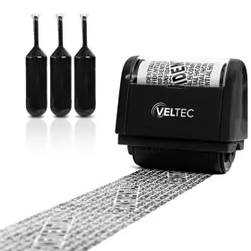 Vg2442 Veltec Id Protector Ink Roller - Identity Theft Protection Stamp Set Black