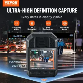 1440p Vevor 197988393818 Hd Police Body Camera 64gb Cam With Audio Video Recording Picture B