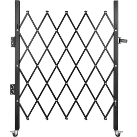 5.9ftw Vevor 650971695714 Single Folding Security Gate 5.1fth X 61 71 Inch Door Gat