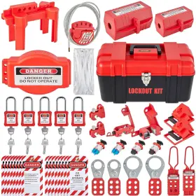 Aqsjtzjdgjx40yxfbv0 Vevor 43 Pcs Lockout Tagout Kits Electrical Safety Loto Kit Includes Padlocks