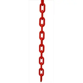 1883-50 Vic Crowd Control Inc Vip 1.5 Inch Dia. Plastic Chain - 50 Ft. Length- Red