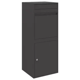 Vidaxl 874939 Parcel Drop Box With Storage Door Lock Outdoor Mailbox Modern