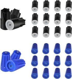Vilhtl 734134409629 22awg-12awg Waterproof Wire Electrical Connectors Outdoor Seal Blue