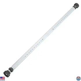 D-b-w1 Visit The Aglaiprty Store Adjustable Sliding Glass Door Security Bar 16.5-51 Inch White Updated Model