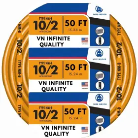 Vn Infinite Quality 850062249448 Solid Indoor 10/2 With G Nmb Cable 50 Ft Orange
