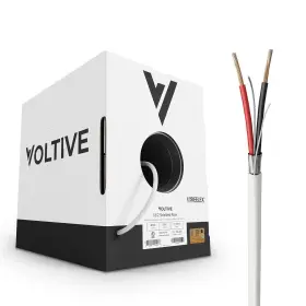Cl3r Voltive 1253 18/2 Shielded Riser - Rated Bare Copper 500 500ft White