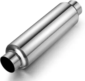 Hx-06-001 Wabuiltown 2.5 Inch Inlet Outlet Stainless Steel Exhaust Resonator 11.5 Length Universal Pipe